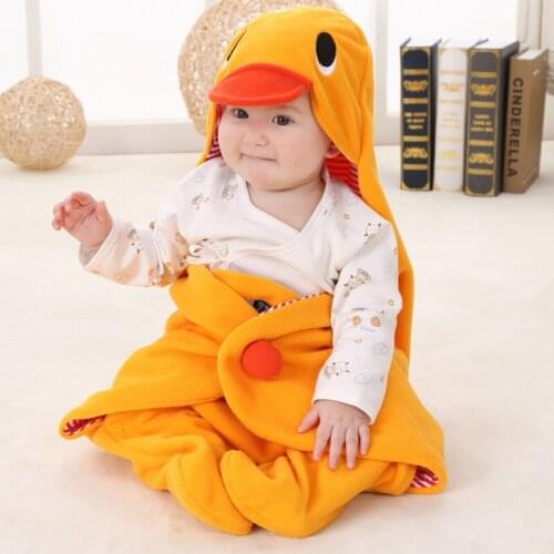 Newborn Baby Receiving Wraps Autumn Infants Parisarc Polar Fleece Winter Warm Swaddling Swaddle Make Babies Sleep Longer JZ0172