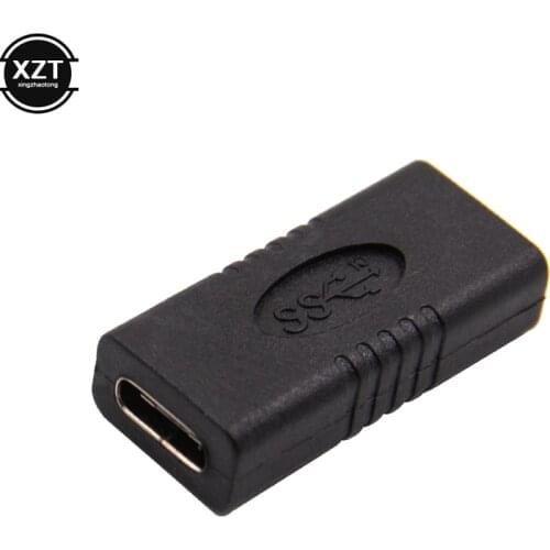 10Gbps USB C Adapter Female to Female Type C Adapter Straight Tiny USB 3.1 Adaptor Type-C Connector for Samsung Galaxy S8