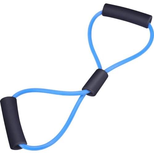 Portable Fitness Equipment, Sports Chest Expander Resistance Band, Home Exercise 8-Shaped Multicolor Elastic Band