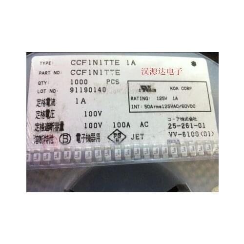 Surface Mount Fuses CCF1N1TTE1A 2410 (1808) 1A 125V