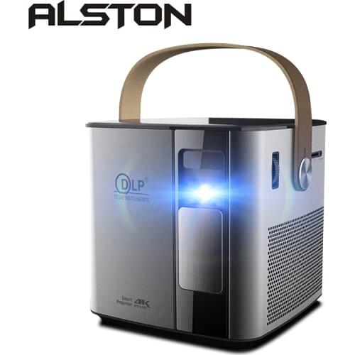 ALSTON P12 Support 4K 3D Home Theater Projector 1080p HD Video Game Proyector Beamer with 12000 mAh Battery