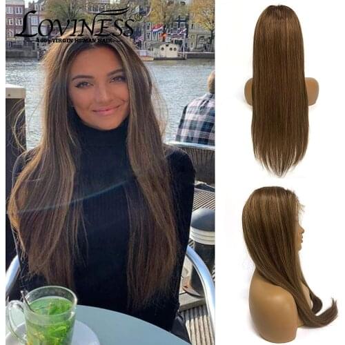 Straight 13x4 Lace Front Human Hair Wigs Blonde Highlight Brazilian Glueless Lace Frontal Human Hair Wig For Women Hair Wig