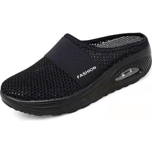 New Women Shoes Casual Increase Cushion Sandals Non-slip Platform Sandal For Women Breathable Mesh Outdoor Walking Slippers 42