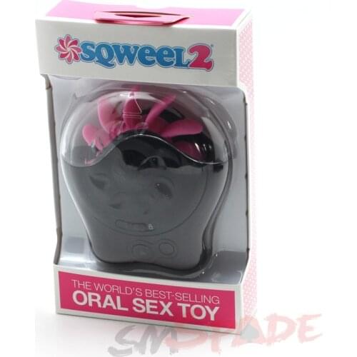 Adult sex toys Oral sex simulators Sqweel 2 with 10 lapping silicone tongues, Female masturbation orgasm Clitoral massagers