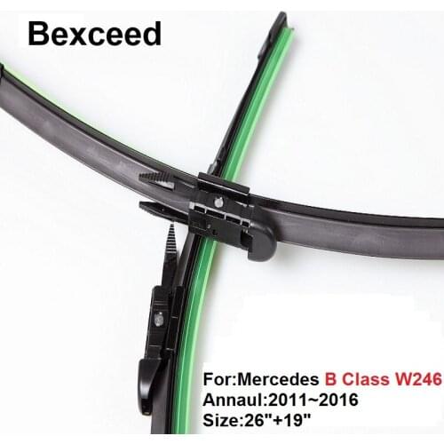 Special Wiper Blade for Mercedes B Class W246 26"+19" Bexceed of Car Windshield Windscreen 2011 2012 2013 2014 2015 2016