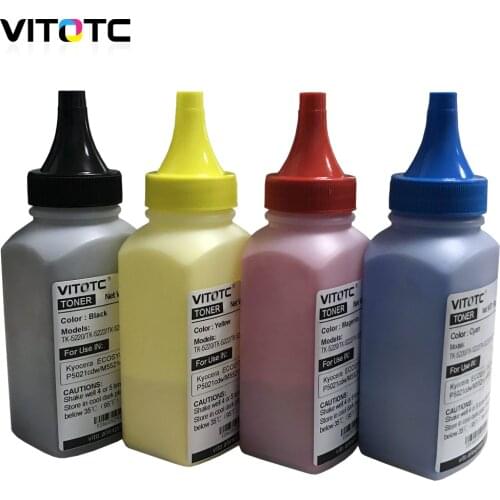 4 Colored TK-5230 Toner Powder For Kyocera ECOSYS P5021cdn P5021cdw M5521cdn M5521cdw 5026 5526 TK 5232 5220 5230 40g/Bottle