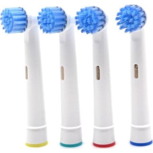 Vbatty Tooth Whitening 4pcs Toothbrush Heads Replacement for Oral B Sensitive EBS-17A Oral Hygiene