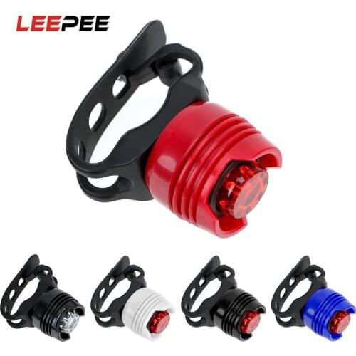 Cycling Safety Warning Lamp LED Flash Lights Aluminium Alloy Bike Front Rear Tail Light Red White