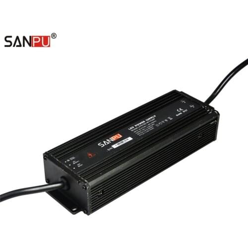 SANPU PFC SMPS AC DC 24V Power Supply Unit Waterproof IP67 Power LED Driver 24VDC 6A 150W AC/DC Transformer 24Volt Aluminum IP66