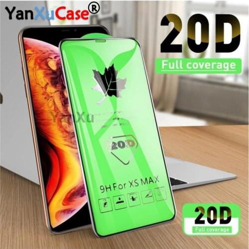 20D Full Cover Tempered Glass For iPhone 12 Mini 11 Pro X XR XS Max Screen Protector Protective Film For iPhone 6S 7 8 Plus SE2