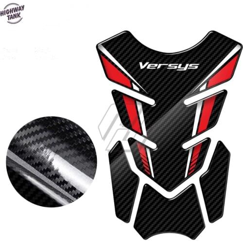 3D Carbon-look Motorcycle Tank Pad Protector Case for Kawasaki Versys 650 1000 X300 Versys-X