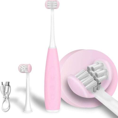 Childrens Soft Fur Smart Sonic U-shaped Electric Toothbrush 3D toothbrush Waterproof Rechargeable Household Electric Toothbrush