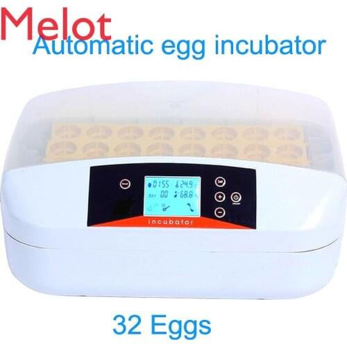 15%,home mini 32 eggs thermostat for incubator Automatic egg incubator hatcher mute intelligent control with LCD Alarm
