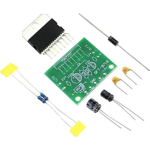 5Pcs TDA7297 12V Pure DC Power Amplifier Board Parts Level Rear Stage 2.0 15W+15W Dual Channel Electronic DIY Kit