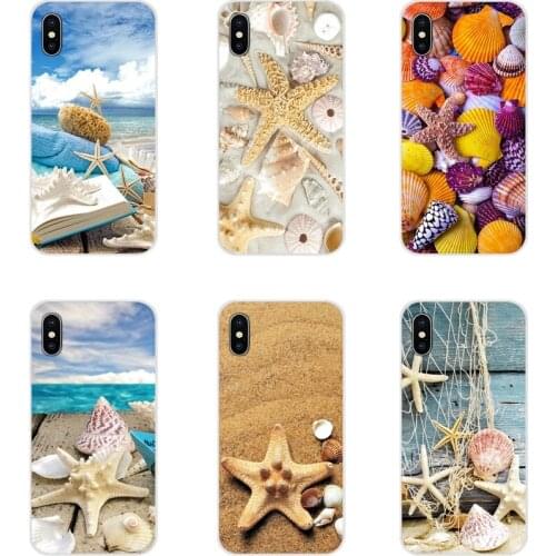 Accessories Phone Shell Covers For Samsung Galaxy S2 S3 S4 S5 Mini S6 S7 Edge S8 S9 S10E Lite Plus Blue Wood Seashells Sea Star