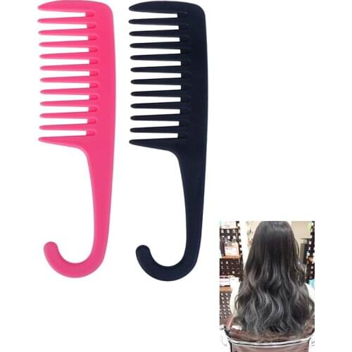 Hook Handle Anti Static Detangling Accessories Wide Tooth Hair Comb Styling
