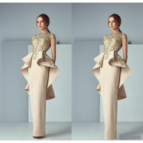 Платье Arabic Evening Dresses Ruffles Sheer Bateau Neck Back vestidos de fiesta Sweep Train Formal Prom Dress Formal Dress