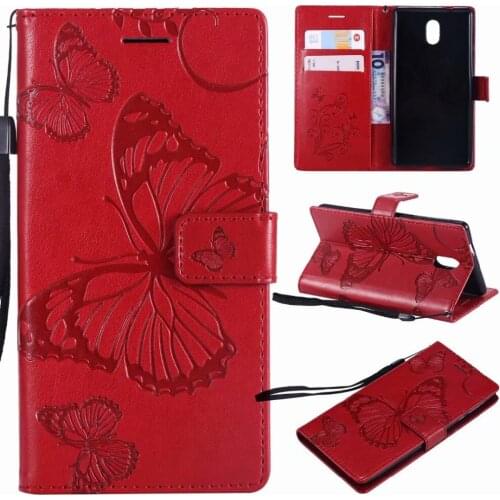 Case Wallet Retro Cover For Nokia 3 TA-1032 TA-1020 TA-1038 butterfly Flip Leather Case For Nokia 5 N5 TA-1008 TA-1030