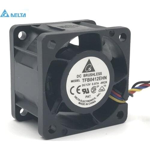 For delta TFB0412EHN -PWM 4CM 40MM PWM 15,000RPM 26cfm DC 12V 0.87A server inverter cooling fans blower Case