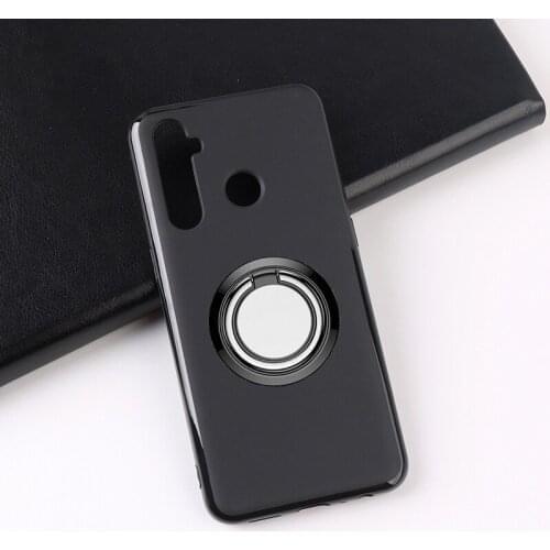 For OPPO Realme C1 2 Pro XT X2 X Lite Q C2 5s 5 5i 3i 3 Narzo 10A 20 10 20A Back Ring Holder Bracket Phone Case TPU Soft Cover