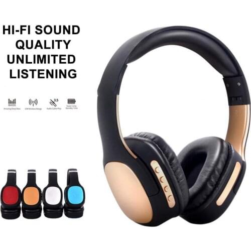 MH3 Foldable Bluetooth 5.0 Wireless Rechargeable Stereo Sport Headphone Headset