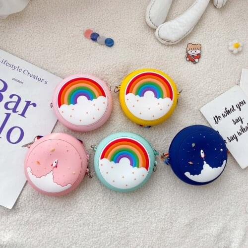 Cartoon Baby Mini Silicone Bag Cute Little Girl shinny Small Coin Wallet Pouch Kawaii Toddler Party Change Purse Kid Purses Gift