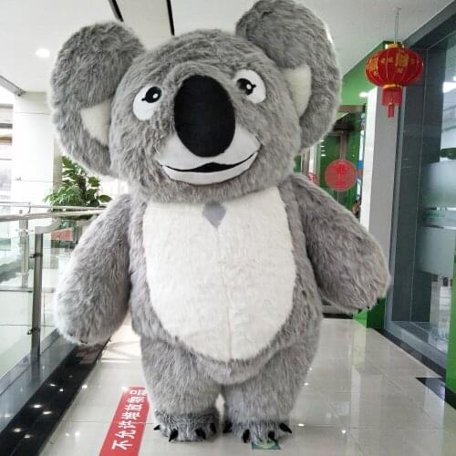 Halloween Outdoor Inflatable Koala Bear Mascot Costume Suits Advertising Cosplay Party Fancy Dress Animal Adult Fursuit Outfits