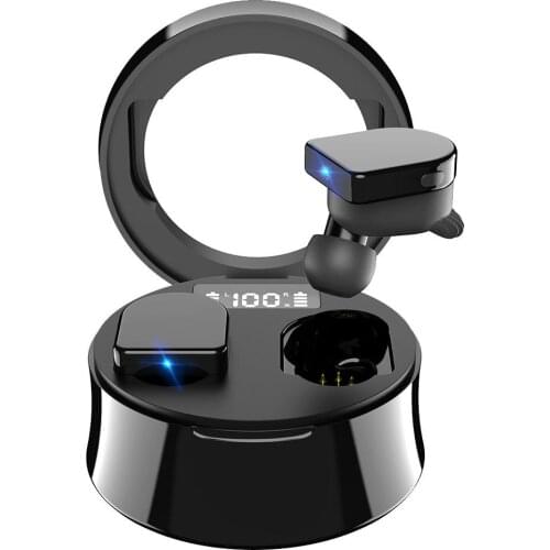 True Wireless Earbuds Bluetooth 5.0 Earbuds in-Ear TWS Stereo Headphones with LED Display Charging Case Waterproof for Sports
