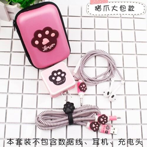 Cable Organizer USB Cable Protector Charger Stickers Earphone Sprial Cord Protector for OPPO R15/R11s/R11s Plus Cable Winder
