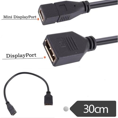 Mini DisplayPort female to DP bus DP to mini DP MINIDP to DP line 0.3 m