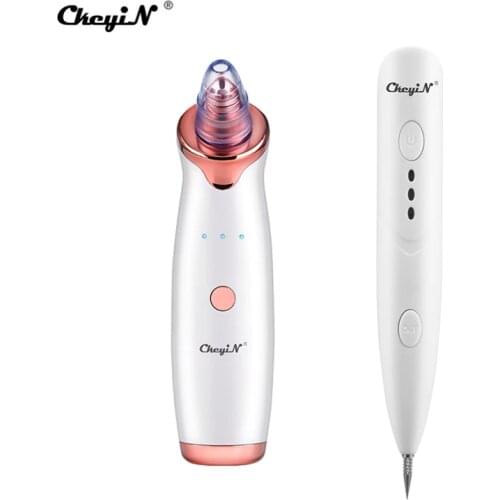 CkeyiN Blackhead Remover Skin Care Black Dot Plasma Pen Dropshipping Pore Acne Freckle Removal Vacuum Suction Facial Beauty Tool