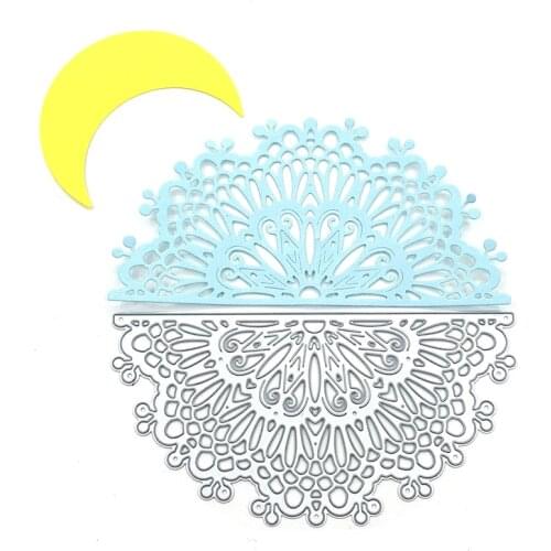 Julyarts Semicircle Hollow Out Die Cuts Crafting Album for Album Paper DIY Gift Card Decoration Embossing Dies New