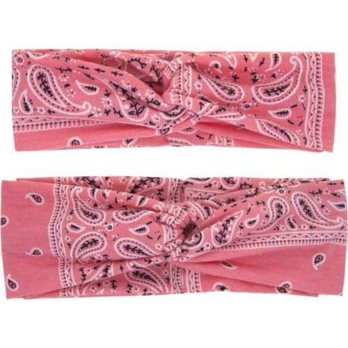 Europe and America Popular Parent-Child Hair Band Women Infant Rabbit Ear Headbands Vintage Bandanas For Mother&Kids&Baby 8Sets