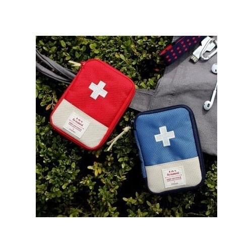 Empty First Aid Pouch Houshold Drugs Bag Mini Kit Storage Travel Portable Medical Emergency Package