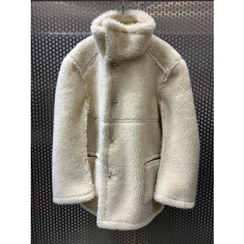 Sale!!! 10.40 Winter Hot New Lamb Fur Jacket Coat Women Back Letter Print Fleece Thicken Warm Outerwear