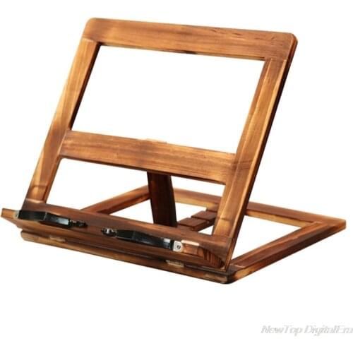 Foldable Recipe Book Stand,Wooden Frame Reading Bookshelf,Tablet Pc Support Stand D02 20 Dropshipping