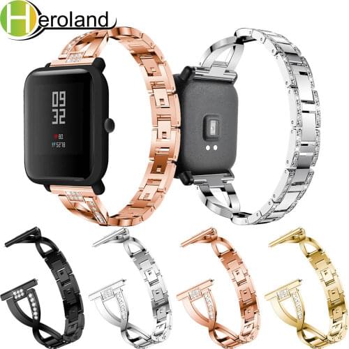 Stainless Steel Replacement Watchband Strap for Huami Amazfit Bip Youth Lite SmartWatch Wearable Wrist 20MM band new