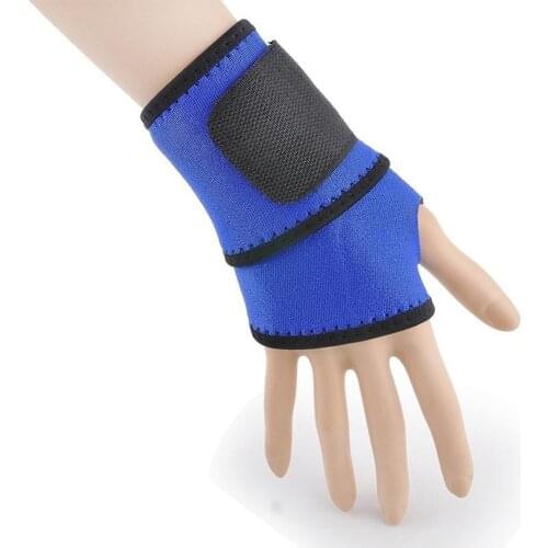 1Pcs Gym Wrist Band Sports Wristband New Wrist Removable Adjustable Wristband Steel prain Splint Wrap Protector