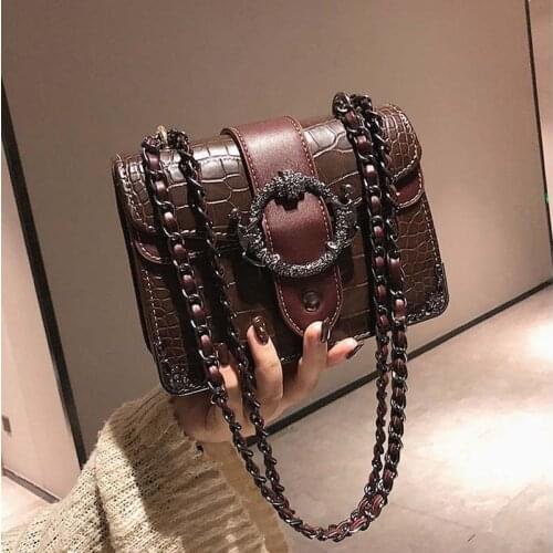 Elegant Stone Pattern Tote crossbody bag High Quality PU Leather Womens Designer Handbag Metal Lock Shoulder Messenger Bags New