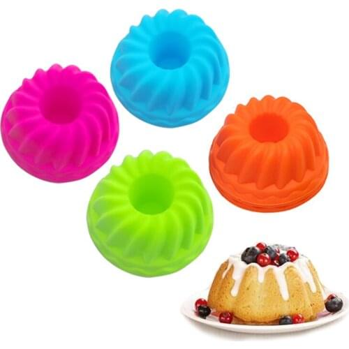 Teyaao 12-piece silicone bakeware mold mini cake mold baking mold fudge muffin cake DIY mold