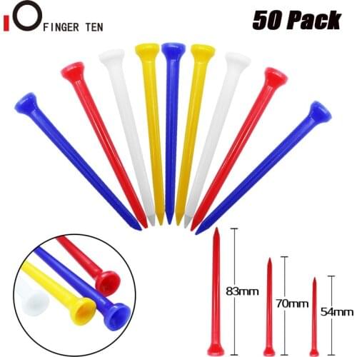 50 Pcs Unbreakable Plastic Golf Tees 54mm 70mm 83mm Height Long Short for Men Women Practice Dropshipping