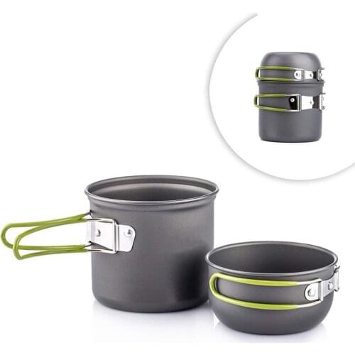 Ultralight Camping Pots Cookware Set Portable Outdoor Cooking Tableware For Hiking Trekking Picnic Fishing Mountaineering