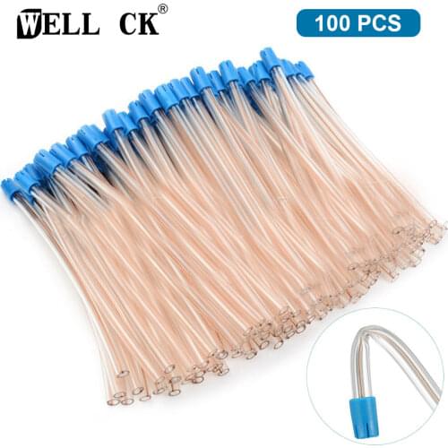 100pcs/Bag Dental Saliva Ejector Aspirator Tube Oral Care Odontologia Disposable Sental Low Volume Suction Tips Dentistry Clinic