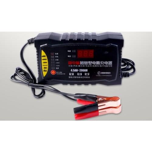 6V 12V 24V AC220V 50HZ Smart Car Motorcycle Battery Charger Full Automatic Lead-Acid Dry Batteries Power Charging Tool