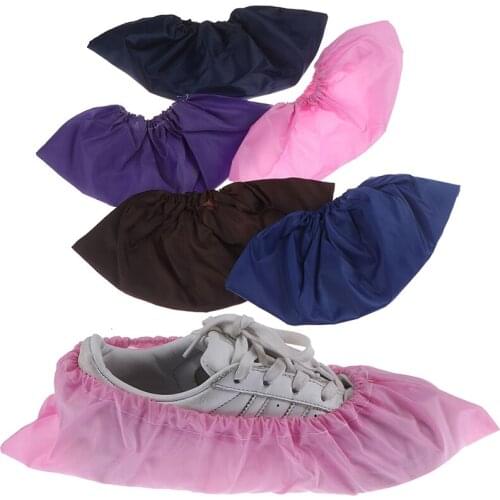 1Pair Thicken Reusable Elastic Shoe Cover Student Machine Room Bird Dust Proof Feet Covers Home Indoor Antiskid Overshoes