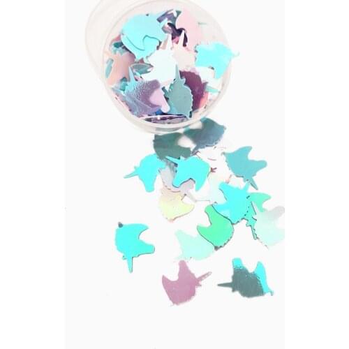 30g Iridescent Unicorn Confetti 10MM Wedding Birthday Baptism Party Table Scatter DIY Decorations Supplies Purple Blue Green