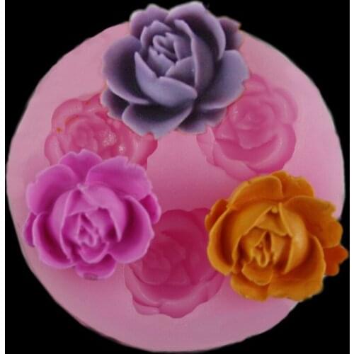 3D Flower Silicone Molds Fondant Craft Cake Candy Chocolate Sugarcraft Ice Pastry Chocolate Decoration Baking Tool Mould A301023