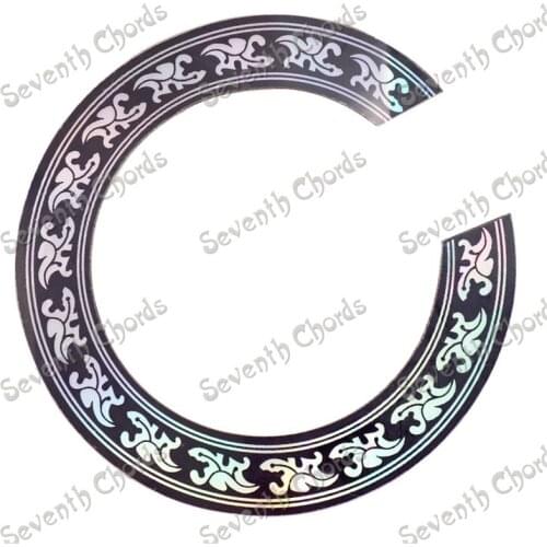 2 Pcs Acoustic Guitar Soundhole Sound Hole Rosette Abaxial surface with glue Inside diameter 94MM 104MM guitar accessories parts