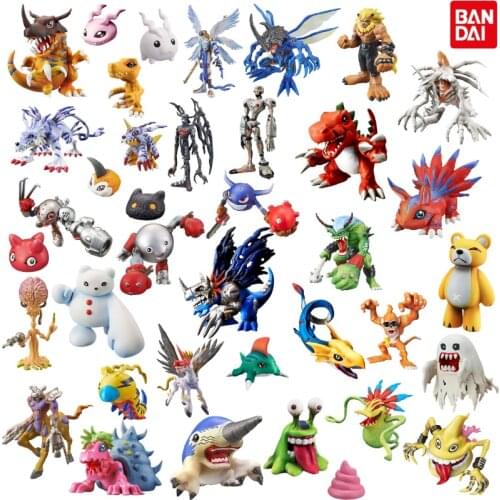 BANDAI Gashapon Digital Monster Agumon Skull Graymon Angemon Garurumon Dynamic Toy Model