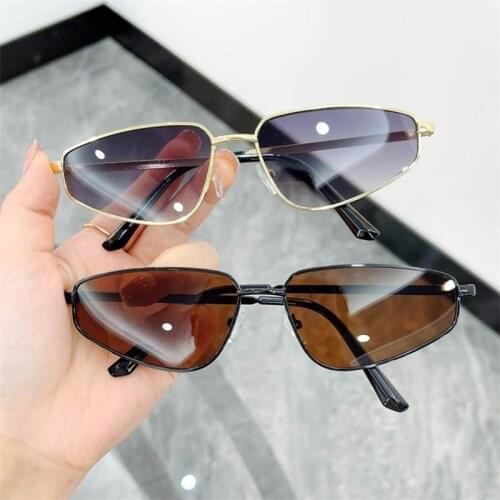 Brand Designer Sunglass Fashion Alloy Small Frame Sun Glasses Women Men Goggles Anti-UV Spectacles Eyeglasses Adumbral A